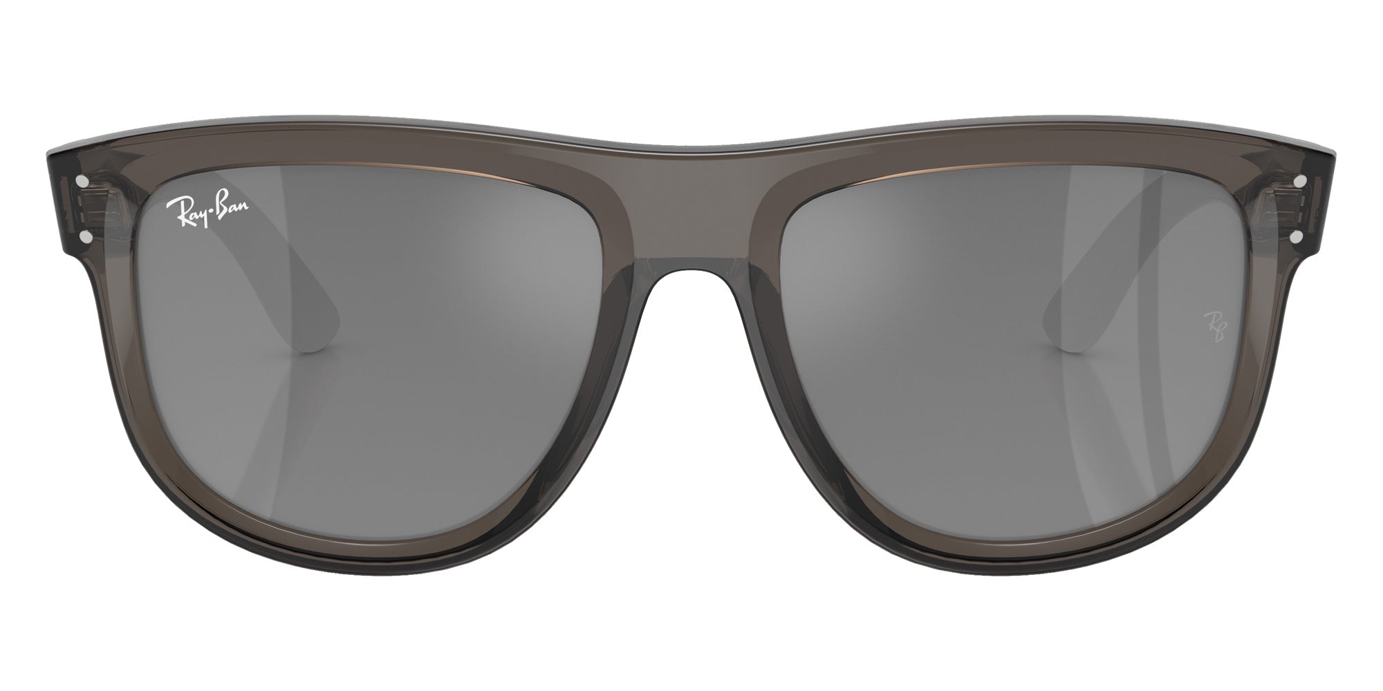 Ray-Ban RBR0501S Boyfriend Reverse 6707GS 56 - Transparent Dark Gray / Silver Mirrored #id:rbr0501s6707gs_s:100100