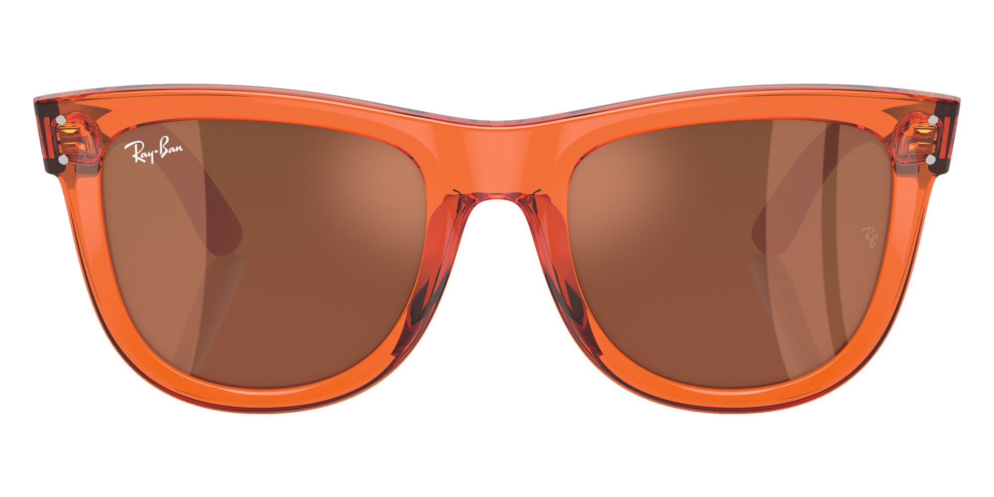 Ray-Ban RBR0502S Wayfarer Reverse 6712GM 53 - Transparent Orange / Copper Mirrored #id:rbr0502s6712gm_s:100100