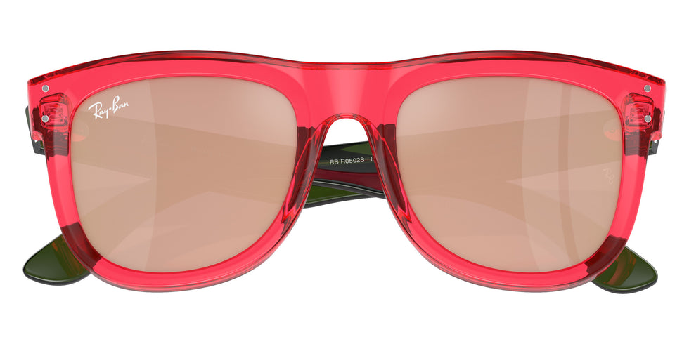 Ray-Ban RBR0502S Wayfarer Reverse 67132O 50 - Transparent Red #id:rbr0502s67132o_s:102125