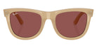 Ray-Ban RBR0502S Wayfarer Reverse 678069 50 - Opal Beige & Honey / Dark Violet #id:rbr0502s678069_s:102100