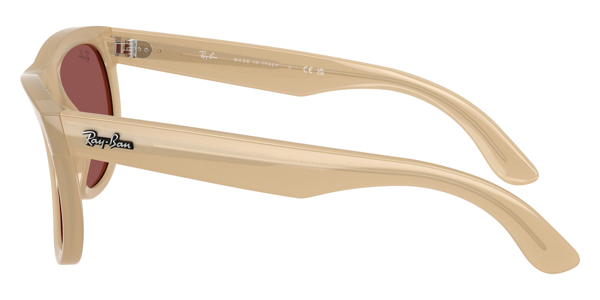 Ray-Ban RBR0502S Wayfarer Reverse 678069 50 - Opal Beige & Honey / Dark Violet #id:rbr0502s678069_s:102110