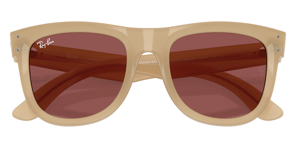 Ray-Ban RBR0502S Wayfarer Reverse 678069 50 - Opal Beige & Honey / Dark Violet #id:rbr0502s678069_s:102125