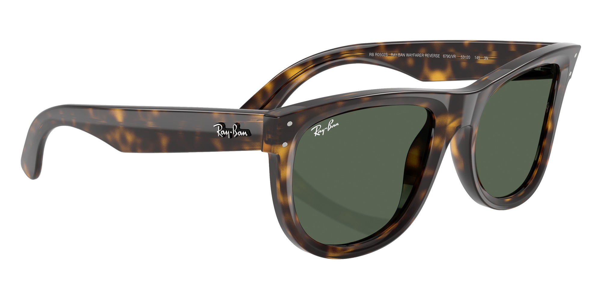 Ray-Ban RBR0502S Wayfarer Reverse 6790VR 50 - Dark Havana / Dark Green #id:rbr0502s6790vr_s:104120