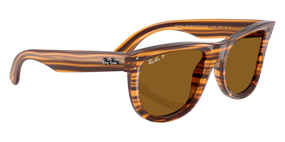 Ray-Ban RBR0502S Wayfarer Reverse 679183 50 - Striped Havana / Polarized Dark Brown #id:rbr0502s679183_s:106120