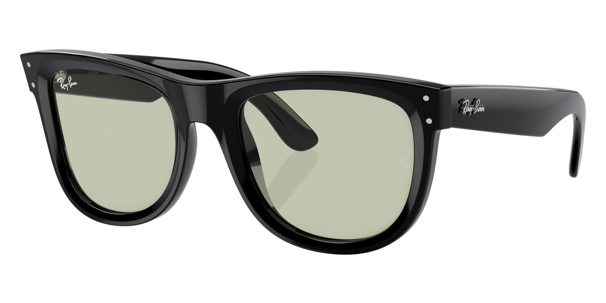 Ray-Ban RBR0502SF Wayfarer Reverse 6677/2 53 - Black / Light Green #id:rbr0502sf66772_s:100105