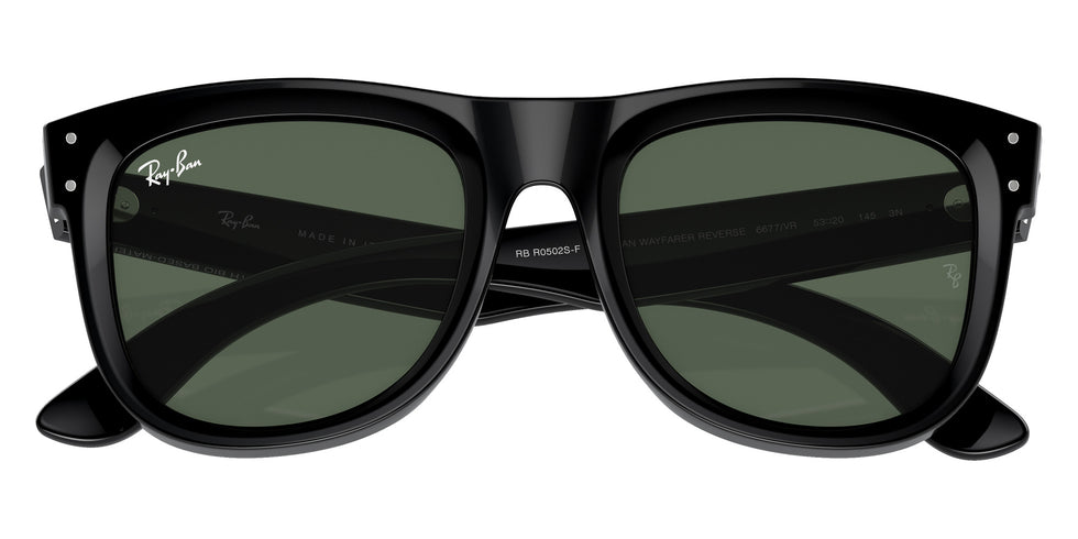 Ray-Ban RBR0502SF Wayfarer Reverse 6677VR 53 - Black / Dark Green #id:rbr0502sf6677vr_s:102125