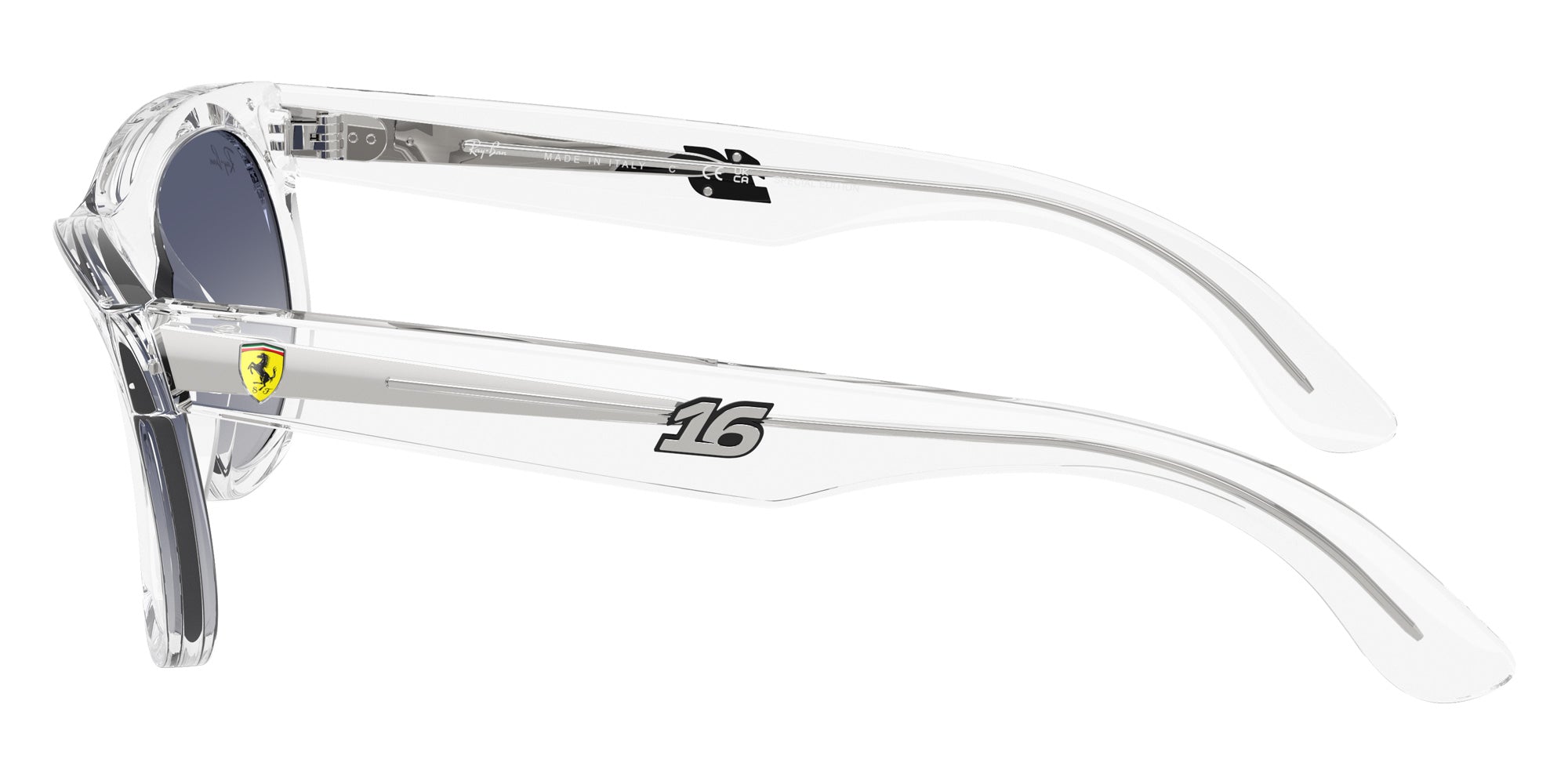 Ray-Ban RBR0502SM Charles Leclerc Driver Special Edition 2026 - Scuderia Ferrari Collection F7064L 50 - Transparent #id:rbr0502smf7064l_s:100110
