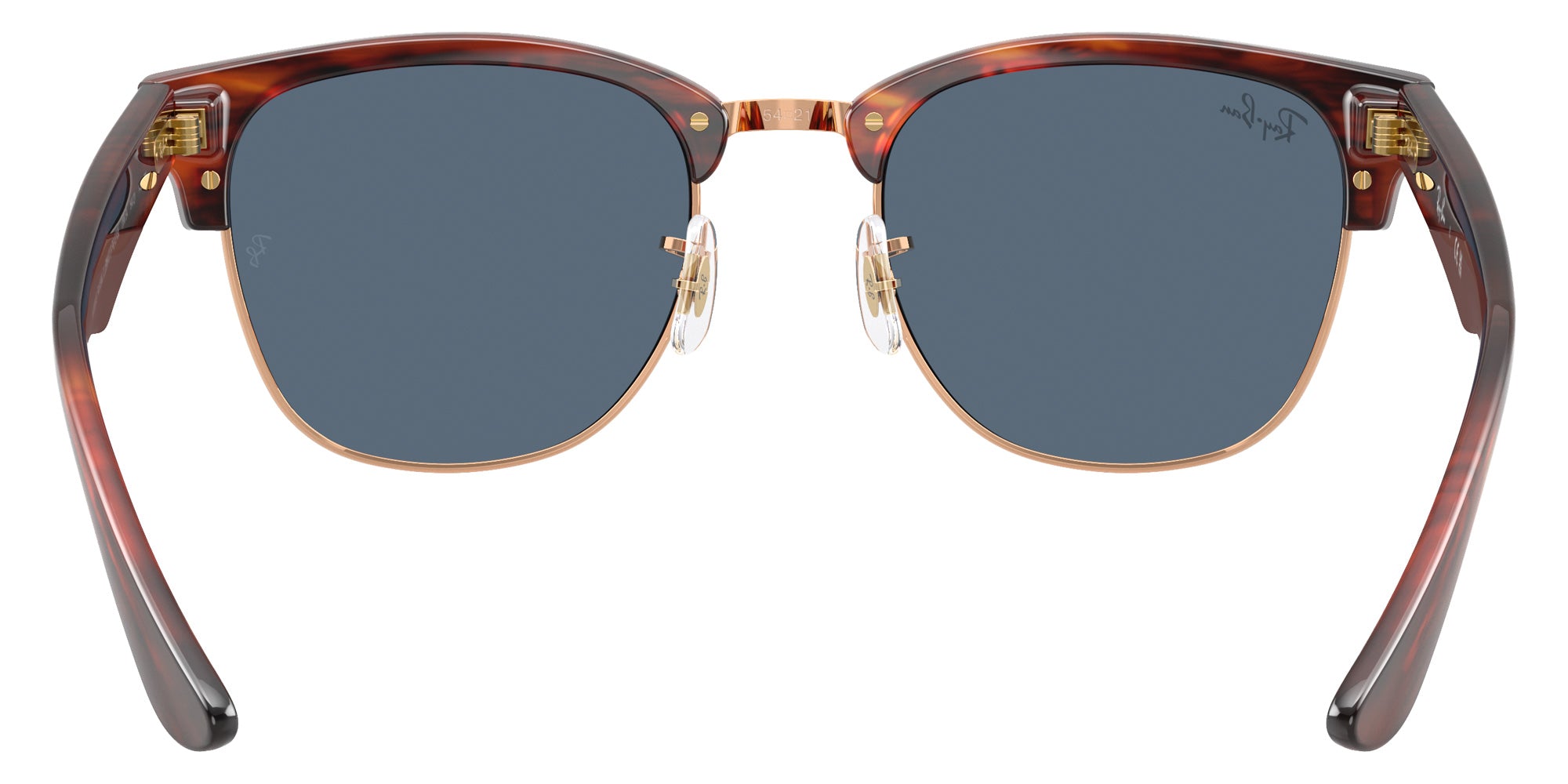 Ray-Ban RBR0504S Clubmaster Reverse 13983A 51 - Striped Havana on Rose Gold / Dark Blue #id:rbr0504s13983a_s:102115