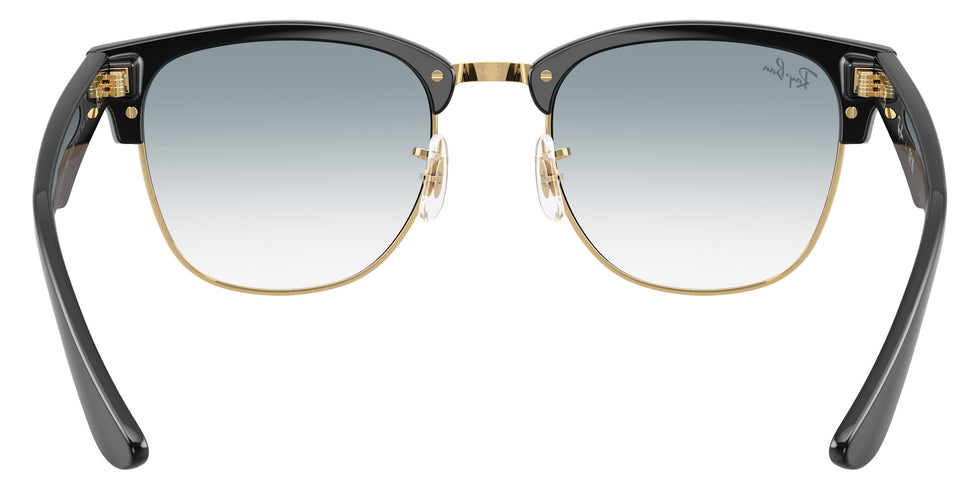 Ray-Ban RBR0504S Clubmaster Reverse 667779 51 - Black on Gold / Clear Gradient Blue #id:rbr0504s667779_s:106115