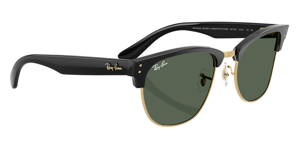 Ray-Ban RBR0504S Clubmaster Reverse 6677VR 54 - Black on Arista / Dark Green #id:rbr0504s6677vr_s:110120