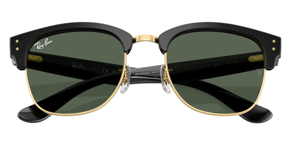 Ray-Ban RBR0504S Clubmaster Reverse 6677VR 54 - Black on Arista / Dark Green #id:rbr0504s6677vr_s:110125