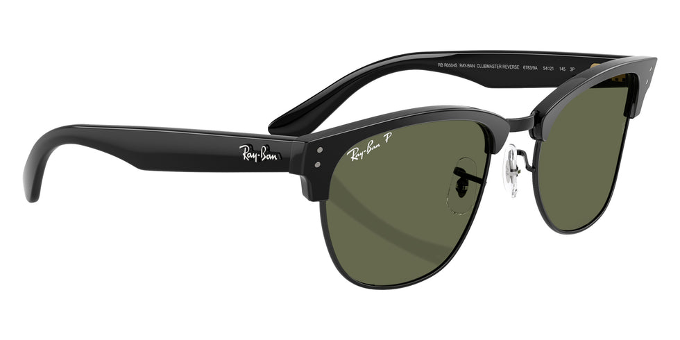 Ray-Ban RBR0504S Clubmaster Reverse 67839A 54 - Black on Black / Polarized Dark Green #id:rbr0504s67839a_s:112120