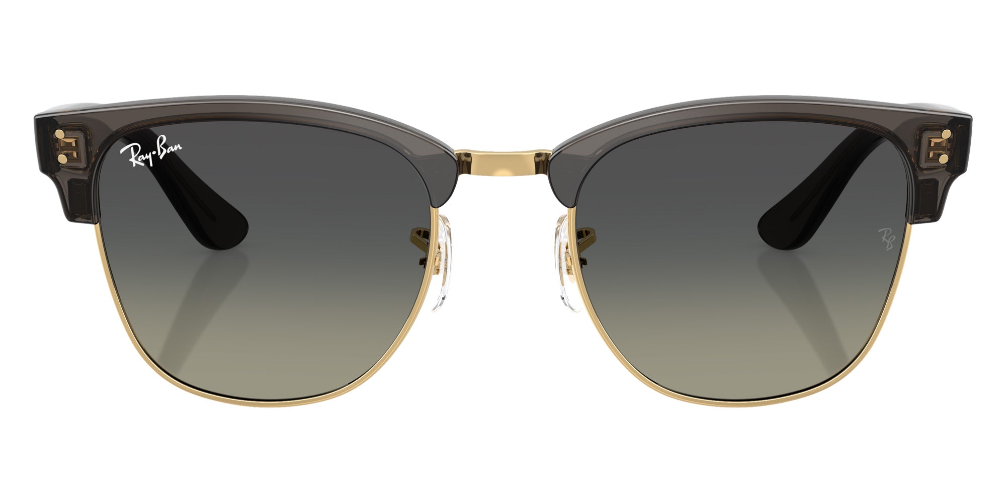 Ray-Ban RBR0504S Clubmaster Reverse 682911 51 - Transparent Dark Gray on Gold / Gray Gradient #id:rbr0504s682911_s:114100