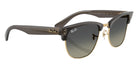 Ray-Ban RBR0504S Clubmaster Reverse 682911 51 - Transparent Dark Gray on Gold / Gray Gradient #id:rbr0504s682911_s:114120