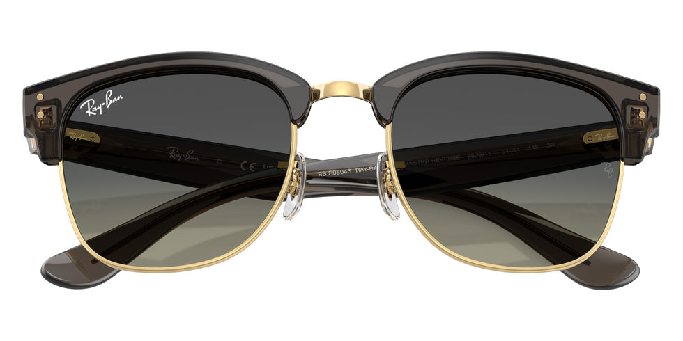 Ray-Ban RBR0504S Clubmaster Reverse 682911 51 - Transparent Dark Gray on Gold / Gray Gradient #id:rbr0504s682911_s:114125