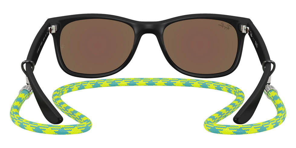 Ray-Ban RB9052SF New Wayfarer Summer Capsule 702855 50 - Rubber Black / Light Green Mirrored Blue #id:rj9052sf702855_s:100115