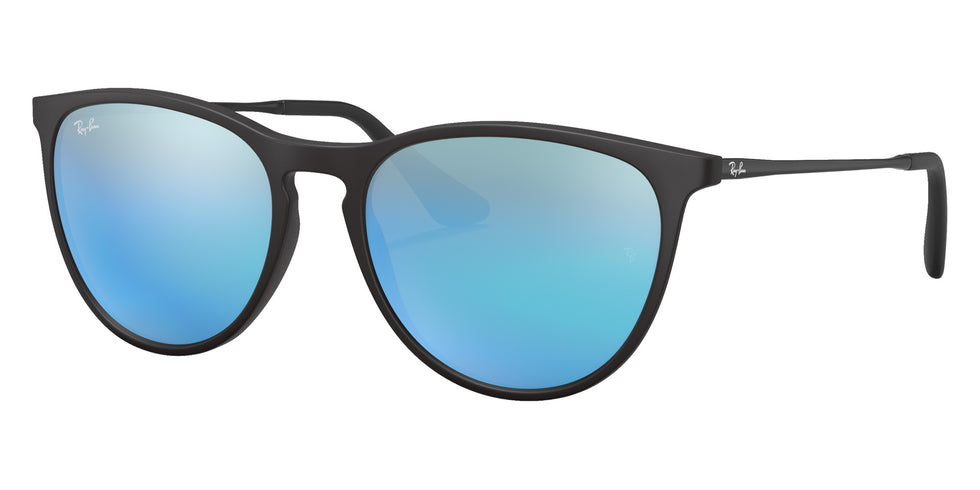 Ray-Ban RB9060SF Erika 700555 52 - Rubber Black / Blue Flash Mirrored #id:rj9060sf700555_s:100105