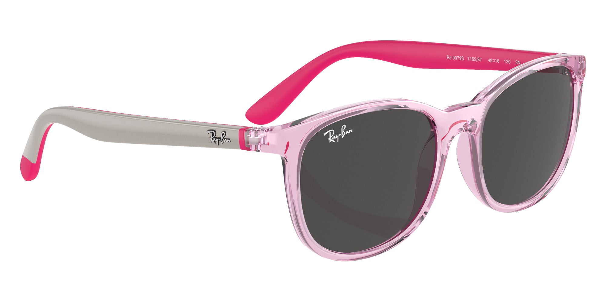 Ray-Ban RB9079S 716587 49 - Transparent Pink / Dark Gray #id:rj9079s716587_s:100120