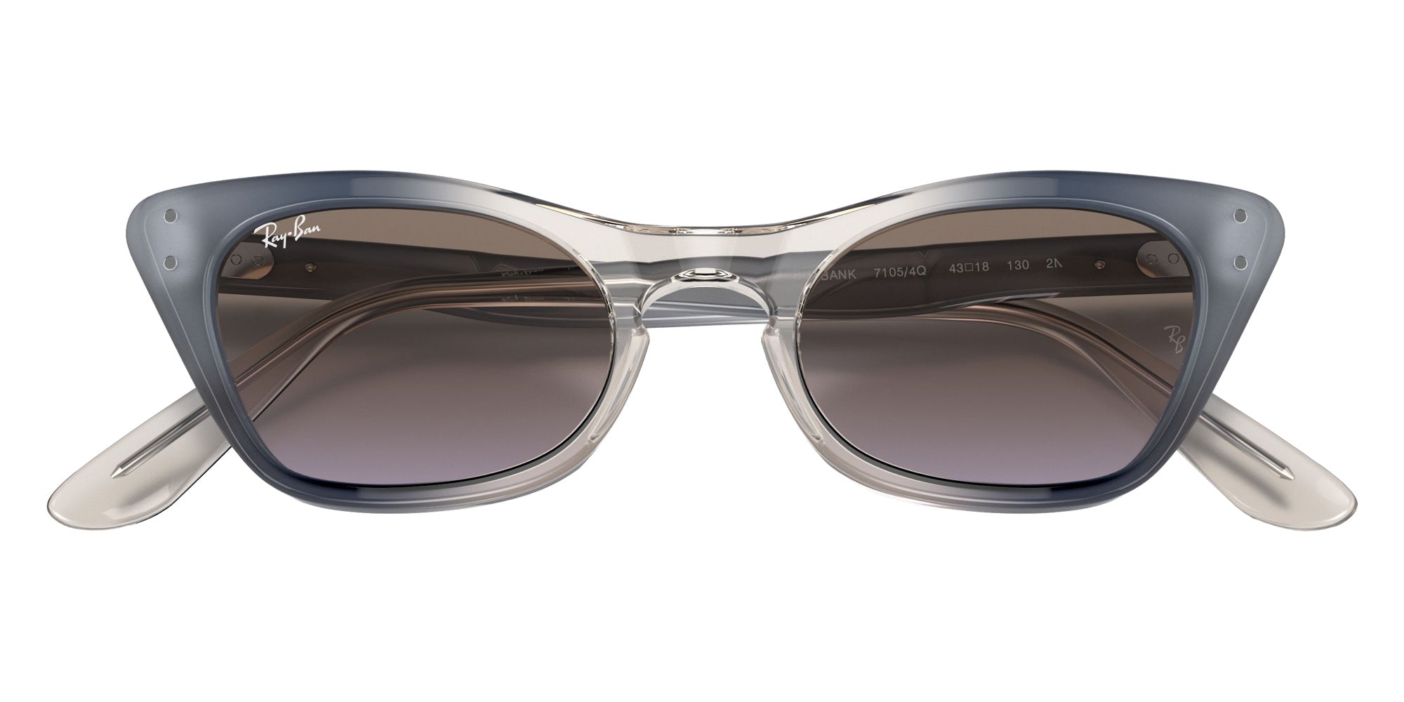 Ray-Ban RB9099S Miss Burbank 71054Q 43 - Transparent Blue / Lilac Gradient Gray #id:rj9099s71054q_s:102125