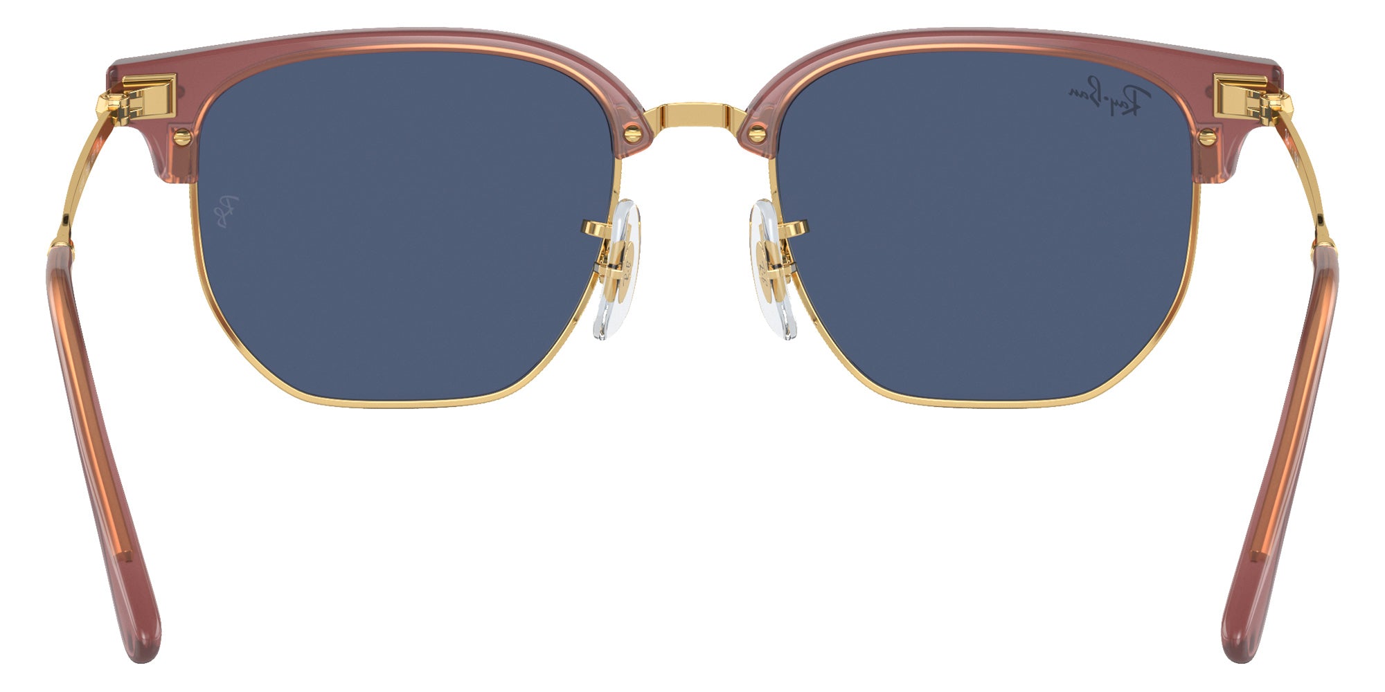 Ray-Ban RB9116S New Clubmaster 715680 47 - Opal Pink on Gold / Dark Blue #id:rj9116s715680_s:100115