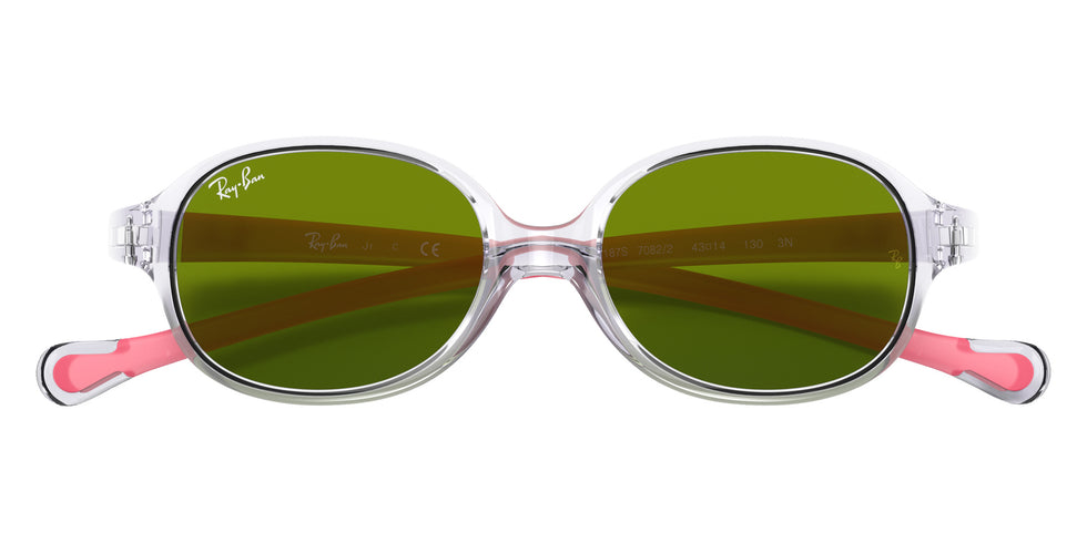 Ray-Ban RB9187S 7082/2 39 - Transparent Light Violet / Green #id:rj9187s70822_s:102125
