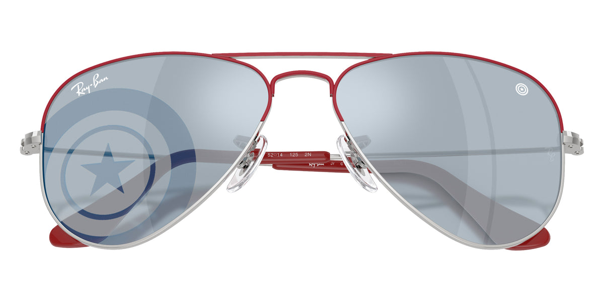 Ray-Ban RB9506S Ray-Ban MARVEL����- Captain America Mini Aviator 305/U3 52 - Silver With Top Red / Blue Captain America Print Mirrored #id:rj9506s305u3_s:100125