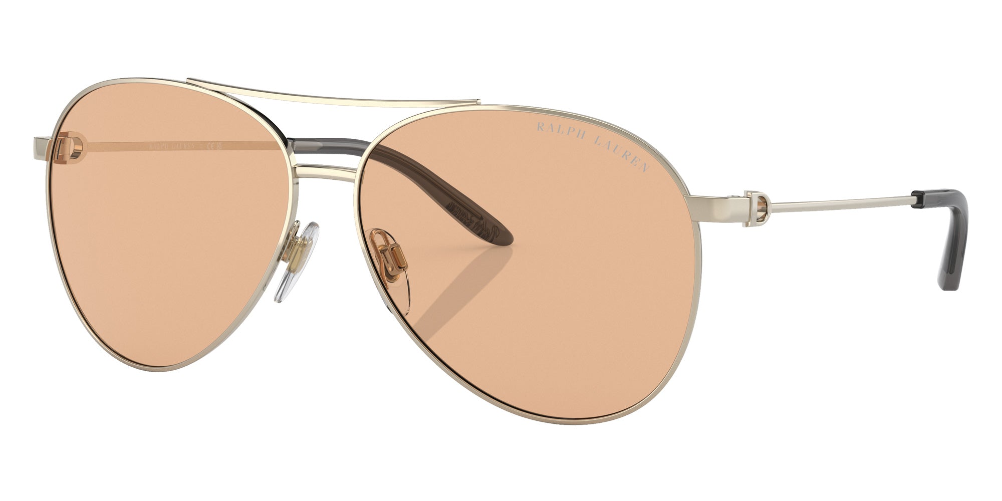 RALPH LAUREN RL7077 The Andie 9316/3 60 - Shiny Pale Gold / Dark Brown #id:rl707793163_s:100105