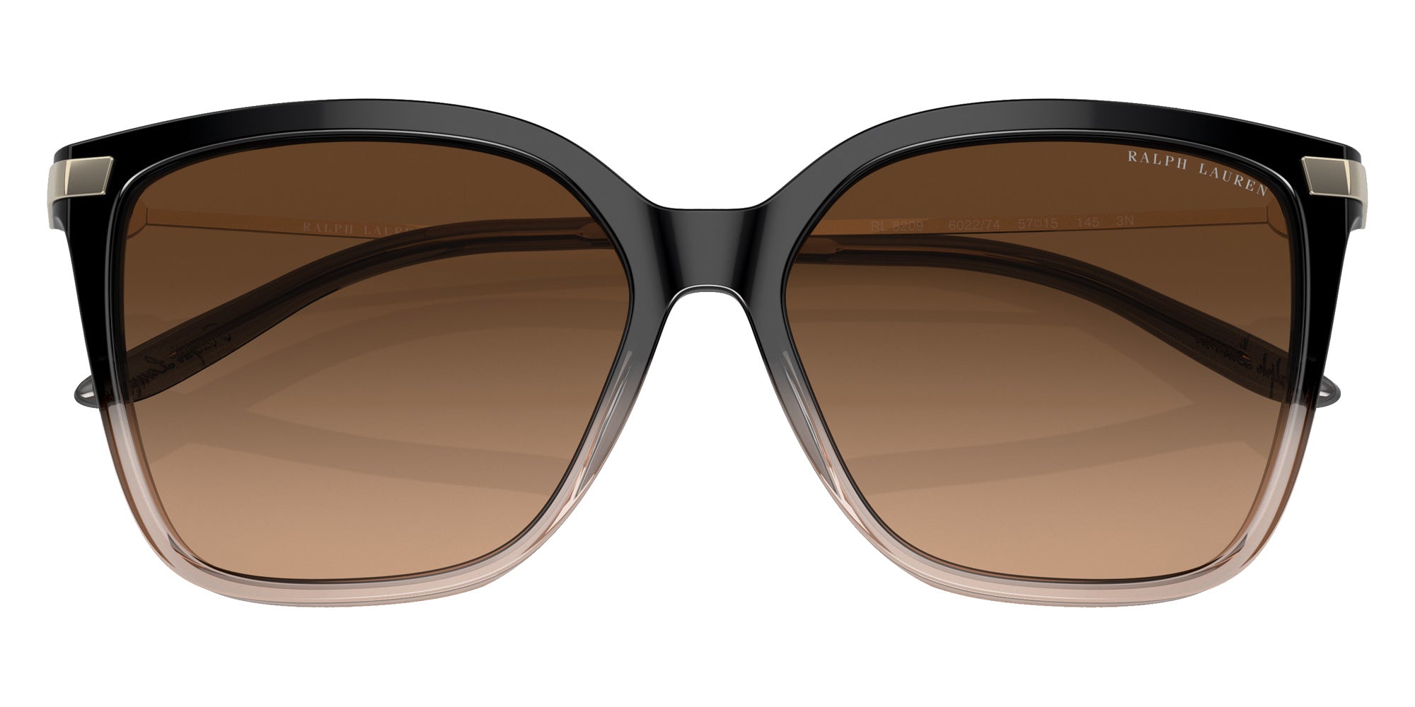 RALPH LAUREN RL8209 The Jacquie 602274 57 - Shiny Gradient Black/Transparent Beige / Brown Gradient #id:rl8209602274_s:102120