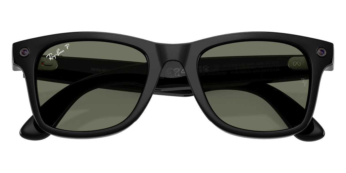 Ray-Ban META Wayfarer Gen 3 RW4011 601/9A 50 - Black / Green Polarized #id:rw40116019a_s:104125
