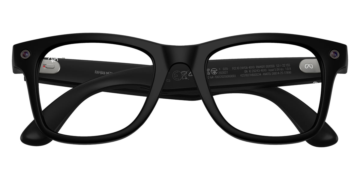 Ray-Ban META Wayfarer Gen 3 RW4011 601SSB 50 - Black / Clear Blue-Violet Light Filter #id:rw4011601ssb_s:116125