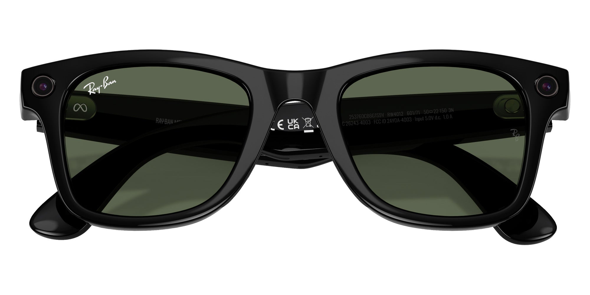 Ray-Ban META Wayfarer Gen 2 RW4012 Square Sunglasses | EyeOns.com