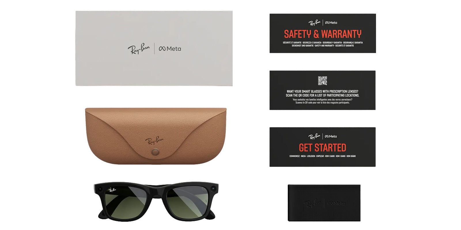 Ray-Ban META Wayfarer Gen 2 RW4012 Square Sunglasses | EyeOns.com