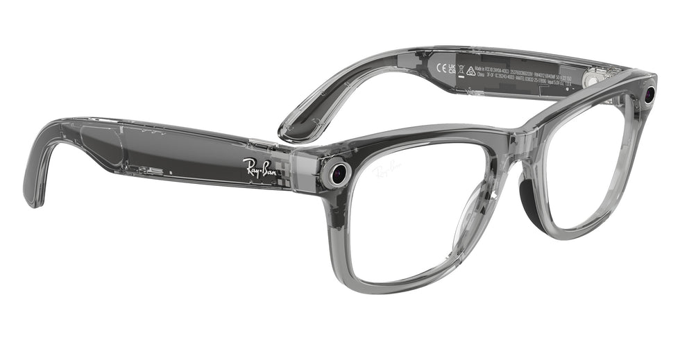 Ray-Ban META Wayfarer Gen 2 RW4012 6840MF 50 - Transparent Gray #id:rw40126840mf_s:100125