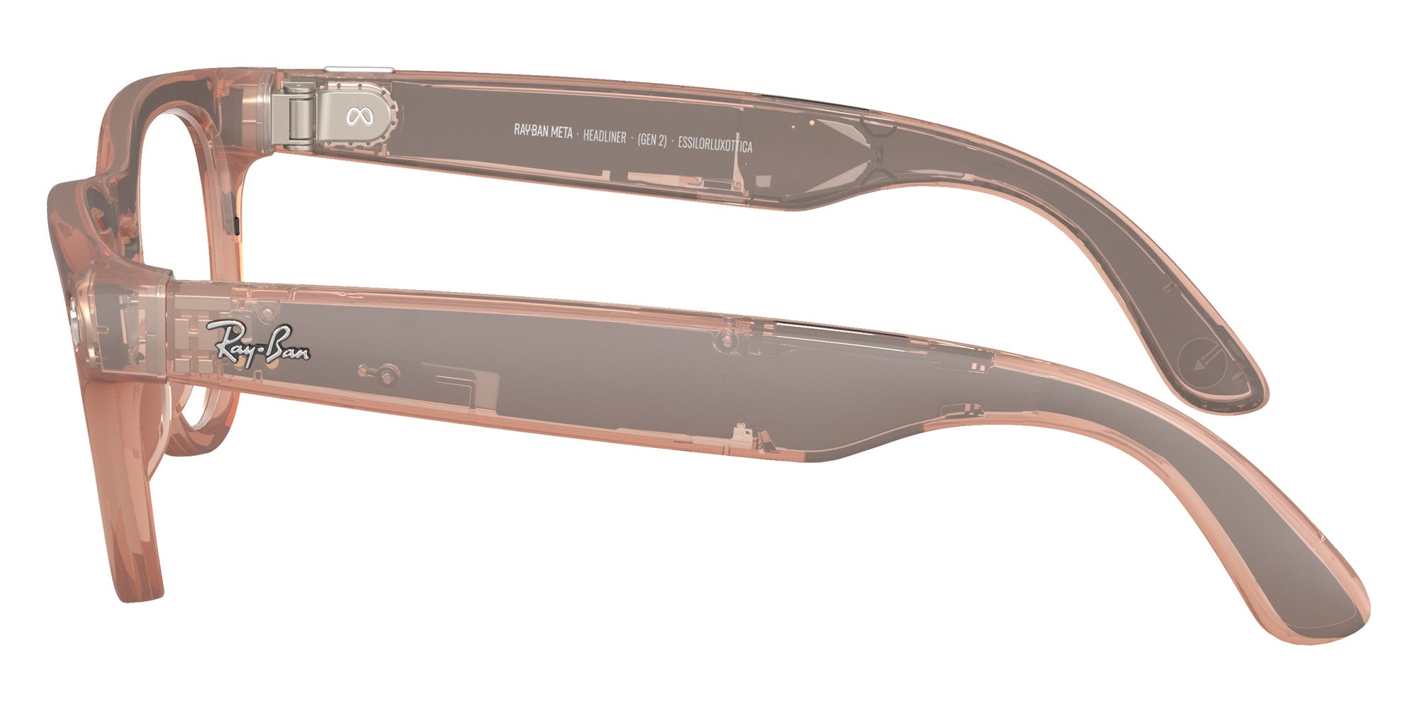 Ray-Ban META Headliner Gen 2 RW4013 68901Z 50 - Matte Peach #id:rw401368901z_s:100110