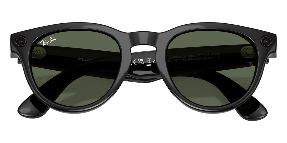 Ray-Ban META Headliner Gen 2 RW4013F 601/71 51 - Black / G-15 Green #id:rw4013f60171_s:100125