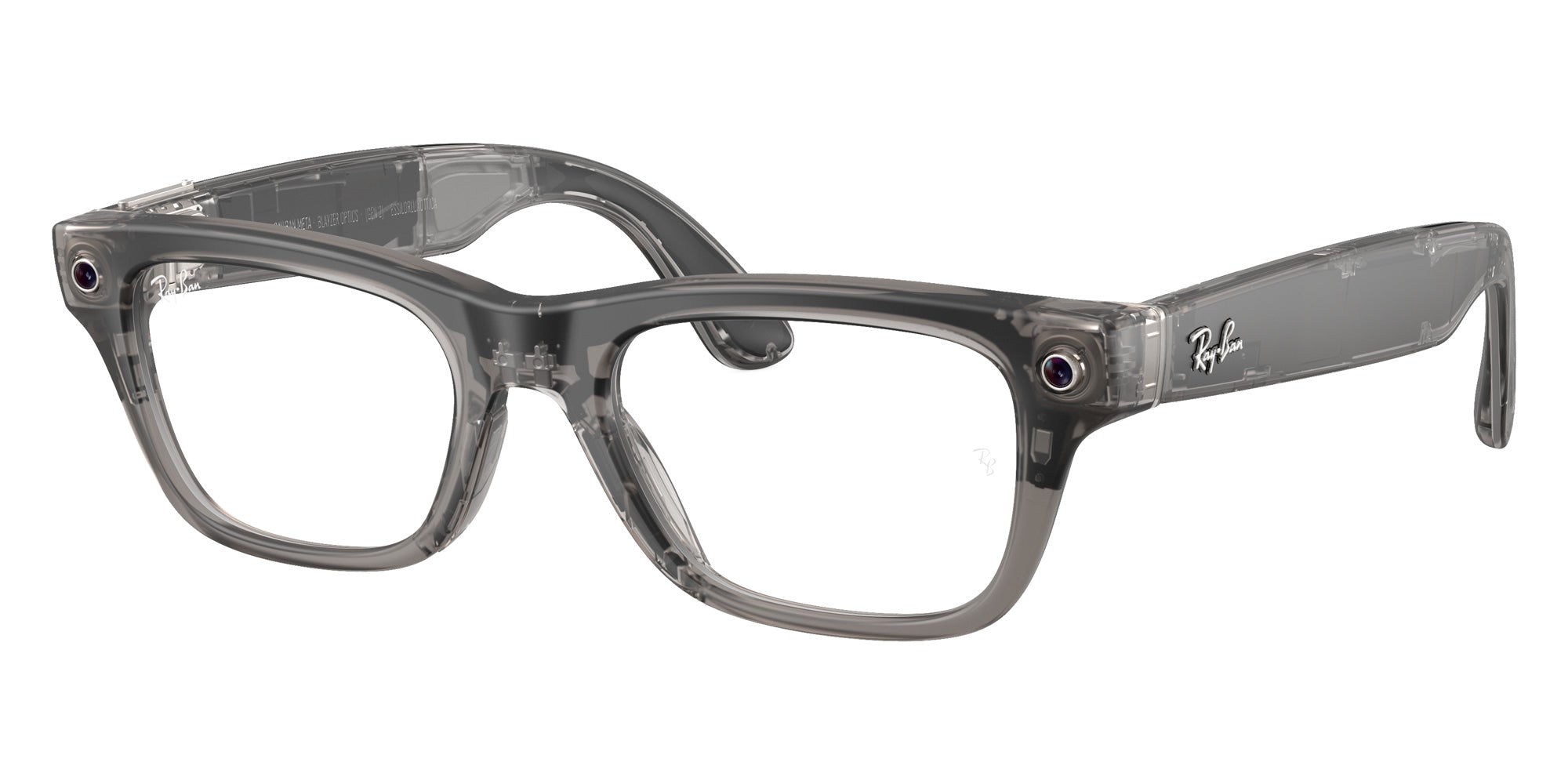 Ray-Ban META Blayzer Gen 2 RW7001 8529 50 - Transparent Ice Gray #id:rw70018529_s:108105