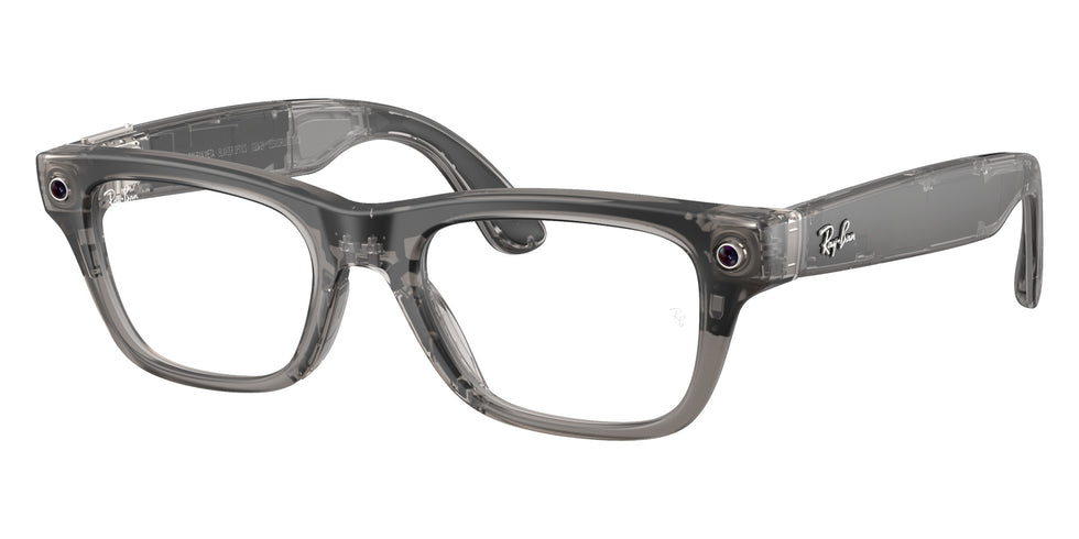Ray-Ban META Blayzer Gen 2 RW7001 8529 50 - Transparent Ice Gray #id:rw70018529_s:108105
