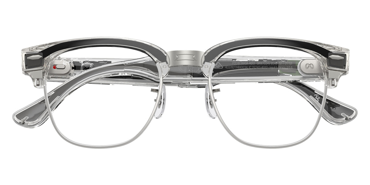 Ray-Ban META Audio Clubmaster RW7004V 8548 51 - Transparent Iron Gray #id:rw7004v8548_s:106125