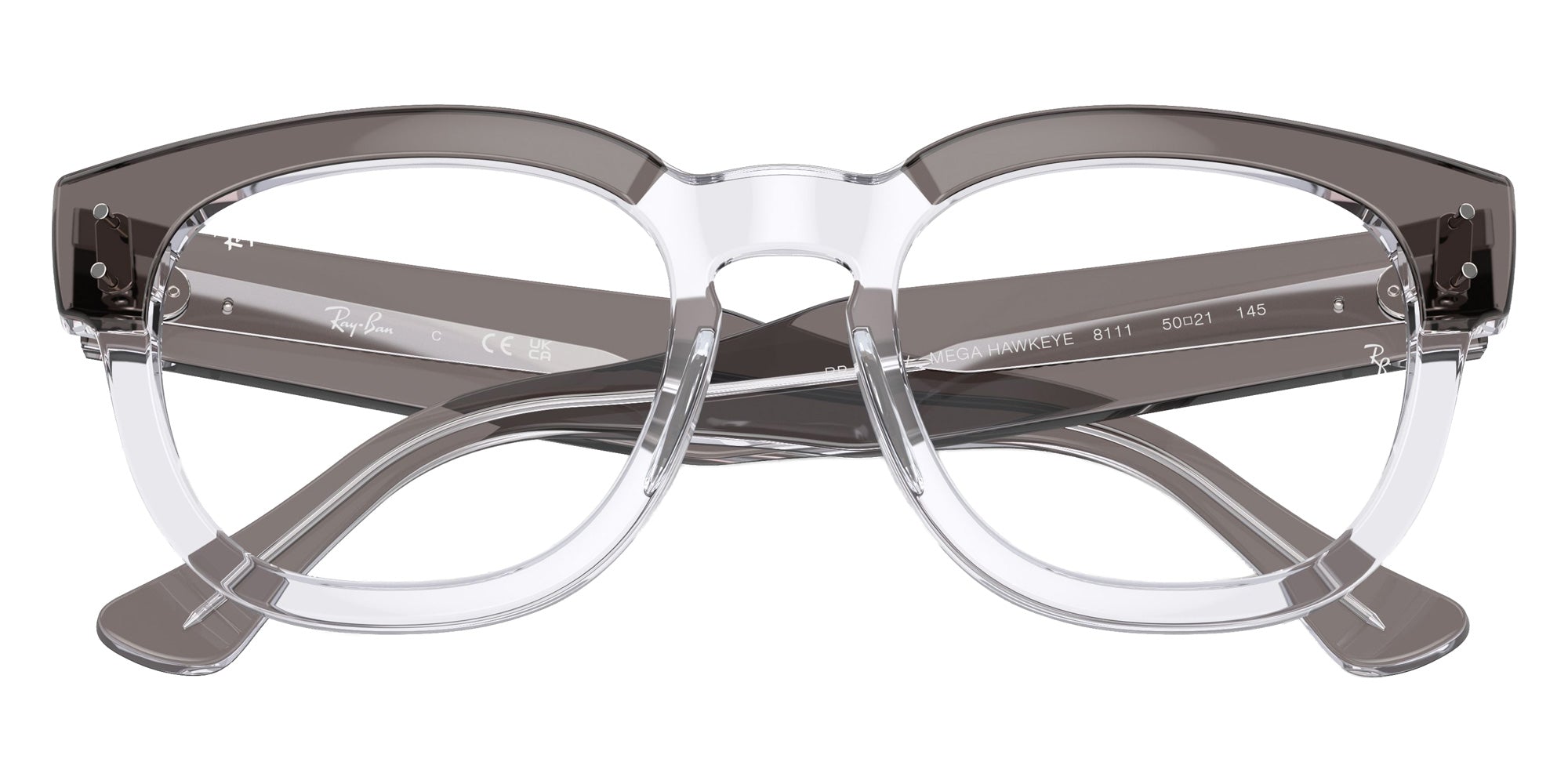 Ray-Ban RB0298V Mega Hawkeye 8111 48 - Gray on Transparent #id:rx0298v8111_s:102125