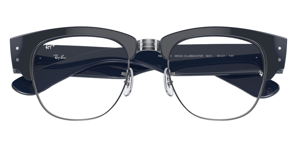 Ray-Ban RB0316V Mega Clubmaster 8231 50 - Blue on Silver #id:rx0316v8231_s:102125