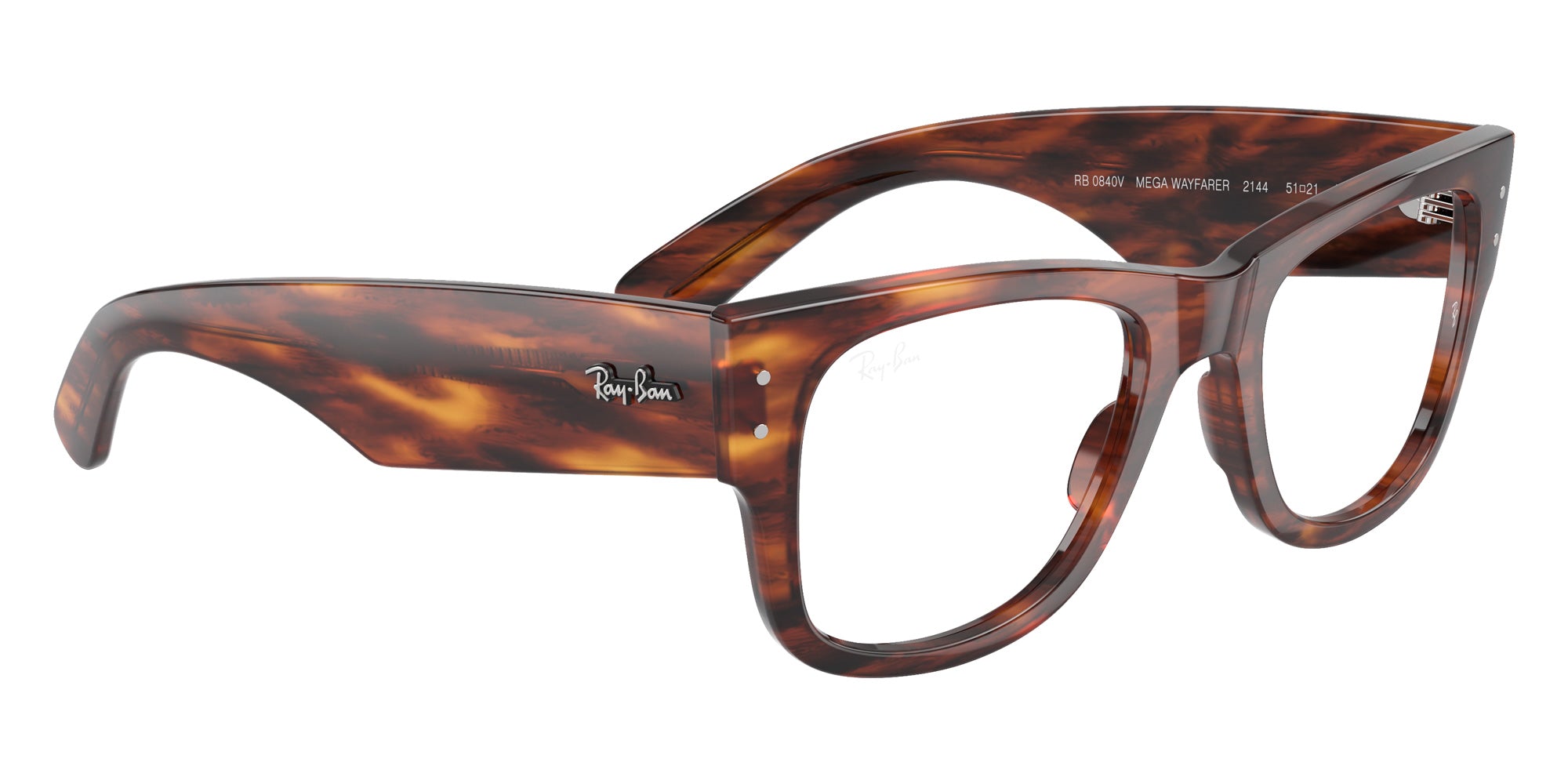 Ray-Ban RB0840V Mega Wayfarer 2144 51 - Striped Havana #id:rx0840v2144_s:100120