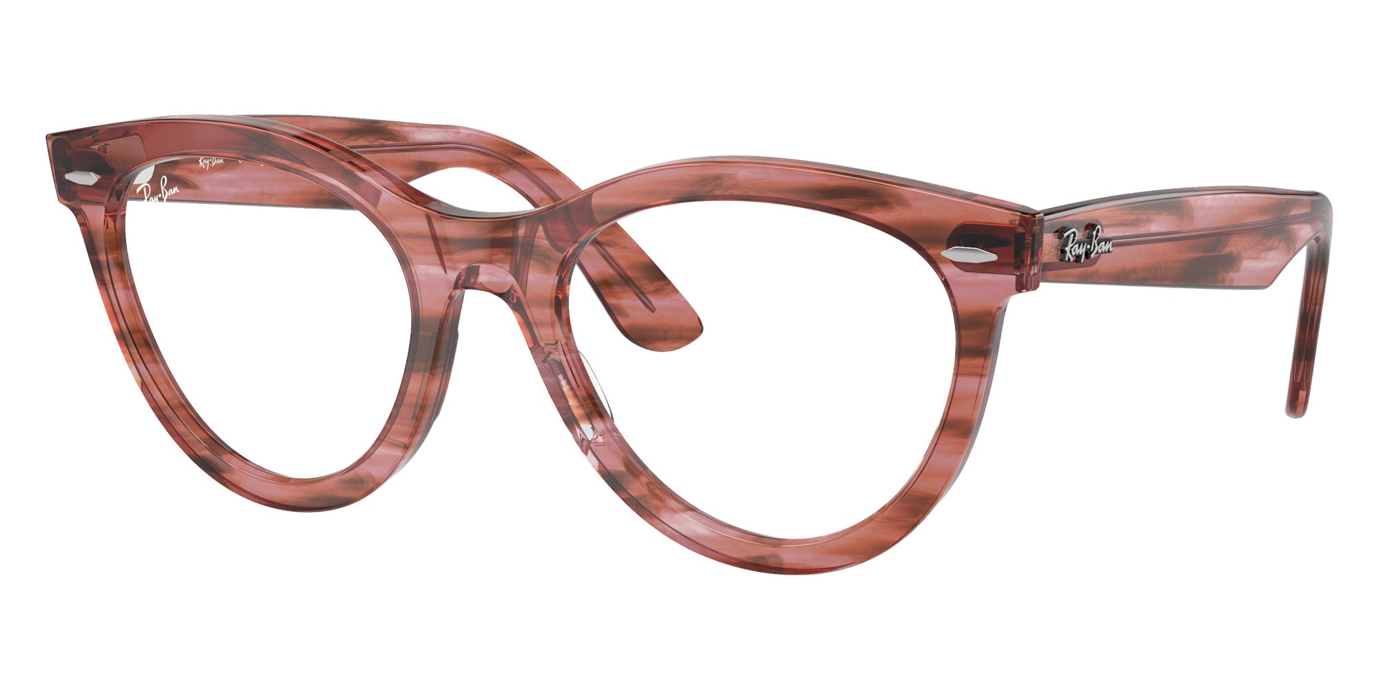 Ray-Ban RB2241V Wayfarer Way 8363 51 - Striped Transparent Pink #id:rx2241v8363_s:100105