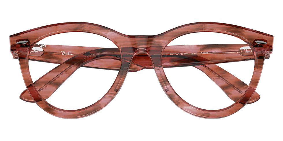 Ray-Ban RB2241V Wayfarer Way 8363 51 - Striped Transparent Pink #id:rx2241v8363_s:100125