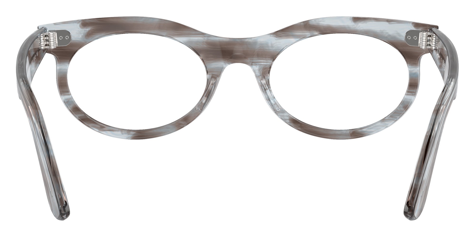 Ray-Ban RB2242V Wayfarer Oval 8361 50 - Striped Transparent Blue #id:rx2242v8361_s:100115