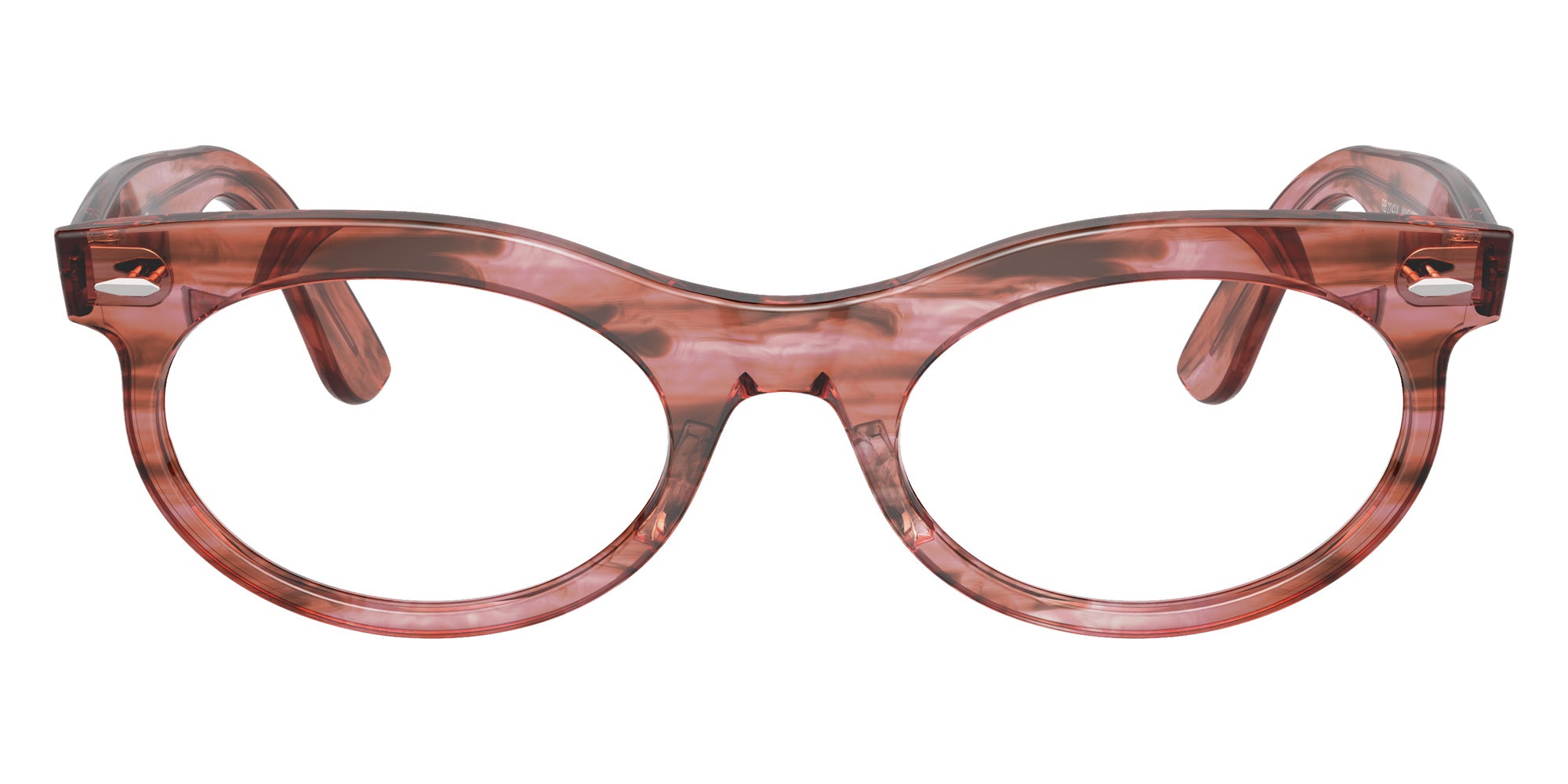 Ray-Ban RB2242V Wayfarer Oval 8363 53 - Striped Transparent Pink #id:rx2242v8363_s:100100