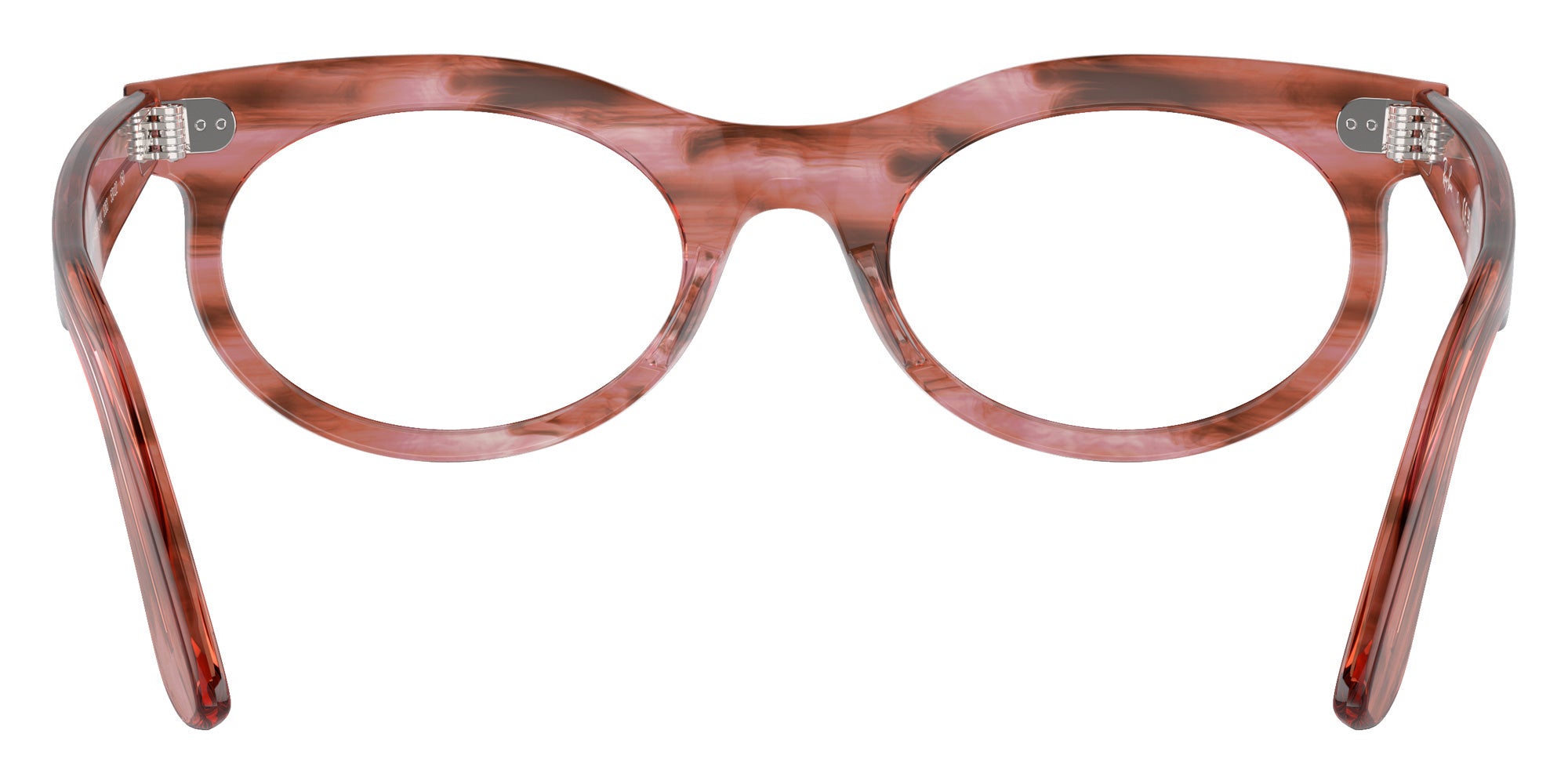 Ray-Ban RB2242V Wayfarer Oval 8363 53 - Striped Transparent Pink #id:rx2242v8363_s:100115