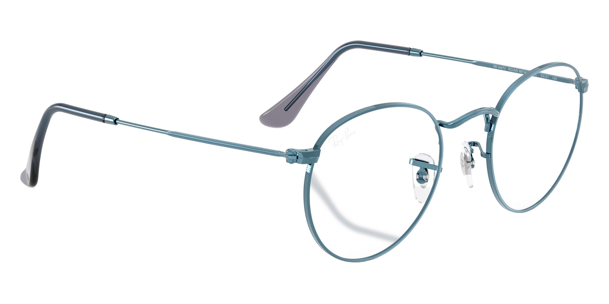 Ray-Ban RB3447V Round Metal 3224 50 - Blue #id:rx3447v3224_s:100120