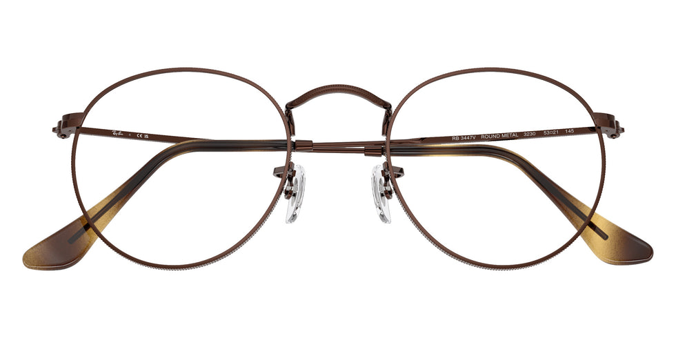 Ray-Ban RB3447V Round Metal 3230 50 - Brown #id:rx3447v3230_s:100125