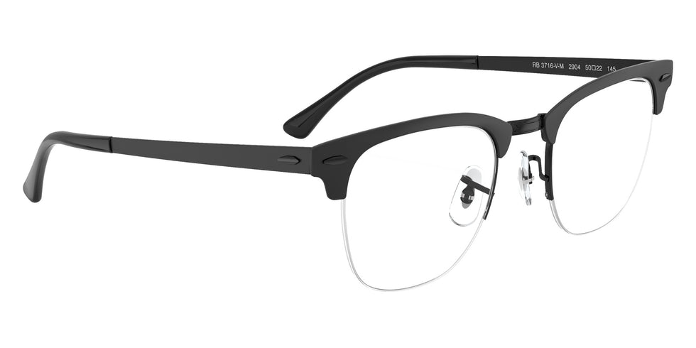 Ray-Ban RB3716VM Clubmaster Metal 2904 50 - Black #id:rx3716vm2904_s:100120