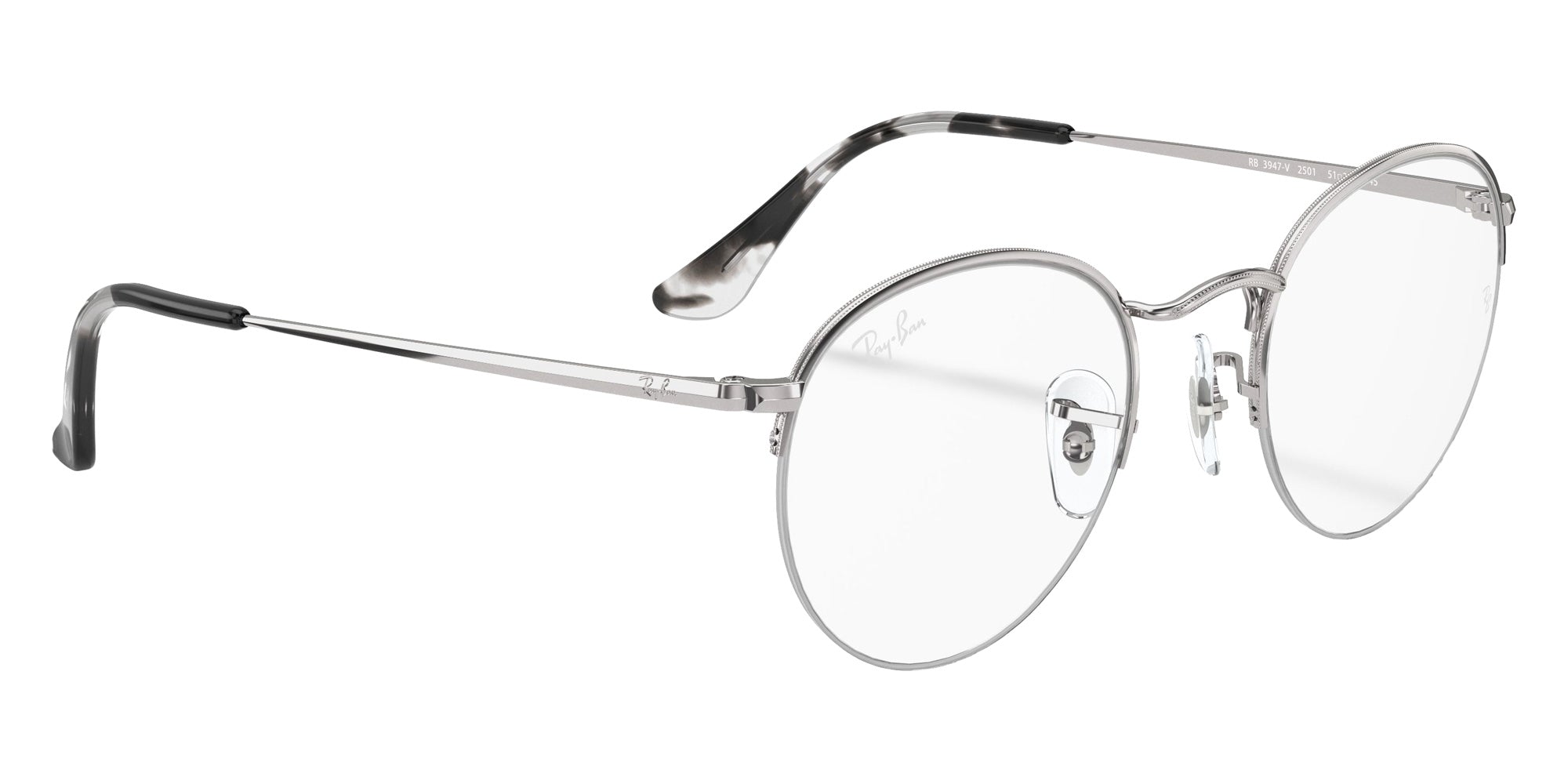 Ray-Ban RB3947V Round Gaze 2501 48 - Silver #id:rx3947v2501_s:100120